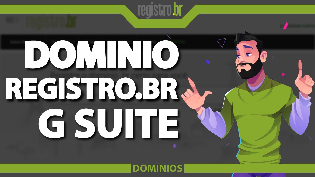 Como apontar o domínio para o Gsuite no Registro.br